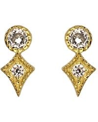 VicStoneNYC Fine Jewelry - Antique Stud Earrings - Lyst