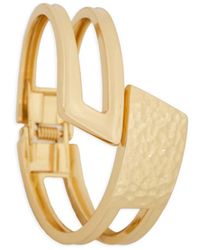 Saachi - Hammered Overlap Cuff Bracelet - Lyst