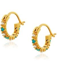Preeti Sandhu - 14K Plated Hoops - And Pearls - Lyst