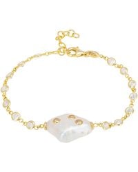 LÁTELITA London - Polka Dot Baroque Pearl Bracelet - Lyst