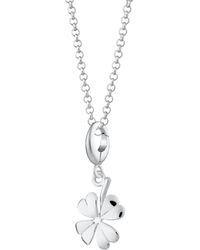 Lily Charmed - Sterling Four Leaf Clover Charm Necklace - Lyst