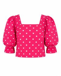 Mind Traveler - Carmi Burgundy Polka Dot Blouse - Lyst