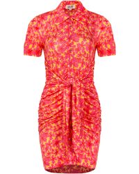 JAAF - Stretch-jersey Mini Dress In Hibiscus Print - Lyst