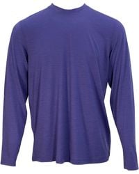 lords of harlech - Chase Long Sleeve Merino Crew In Skipper - Lyst