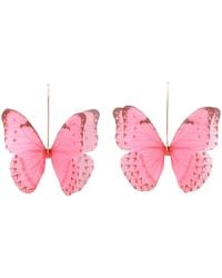 Oana Savu - Silk Butterfly Earrings Silk Wings Fairy Jewelry - Lyst
