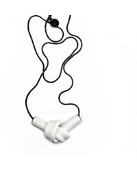 WAIWAI - Leather Knot Necklace - Lyst