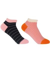 Peper Harow - Made in England - Zigzag & Dash Trainer Socks Bundle - Lyst