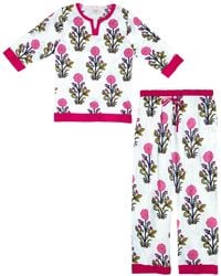 Inara - Rosette Bloom Floral Cotton Pyjamas - Lyst