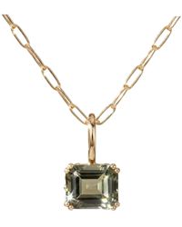 Dainty London - Solid Large Quartz Necklace - Lyst