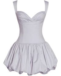 Miss Circle New York - Zada Pleated Breast Bubble Hem Mini Dress - Lyst