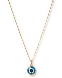 ARMS OF EVE - Occhio Gold Charm Necklace - Lyst