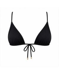 Plivati - Mia String Triangle Bra Style Bikini Top — Ribbed - Lyst
