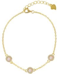 Spero London - Opal Jewelled Sterling Bracelet Vermeil - Lyst