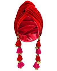 Julia Clancey - Ruby Dorado Velour Turban - Lyst