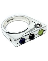 Tg-Jewellery by Tamara Gervasio - Traffic Light Ring With Garnet, Iolite And Peridot - Lyst
