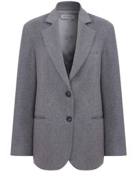 NAZLI CEREN - Boxy Wool Blazer - Lyst