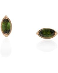 Lee Renee - Tourmaline Leaf Stud Earrings - Lyst