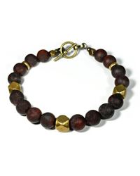 Rachel Nathan - Narrow Tiger Iron Bracelet - Lyst