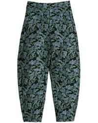 Louche - Sutton Blossom Jacquard Barrel Trouser - Lyst