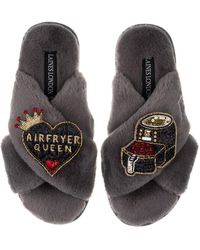 Laines London - Classic Laines X Juliet Sears Slippers With Airfryer Queen Brooches - Lyst