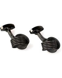 DAVID WEJ - Neutrals Knotted Cufflinks - Lyst