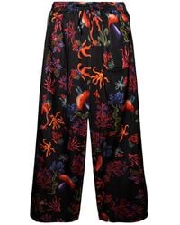 Janara Jones - Psycho Mushrooms Satin Trousers - Lyst