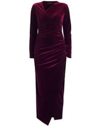 Meem Label - Zima Plum Velvet Dress - Lyst