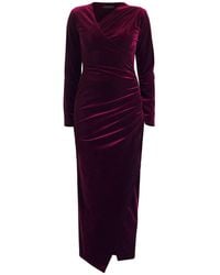 Meem Label - Zima Plum Velvet Dress - Lyst