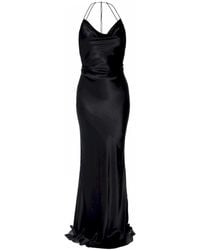 AGGI by HALEWSKI - Melanie Maxi Slip Dress - Lyst