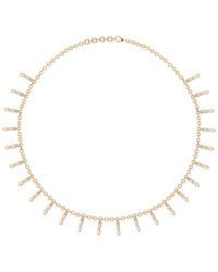 Linda Fiore - Amalei 18K Vermeil Necklace With Creme Enamel - Lyst
