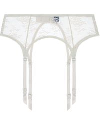 Journelle - Romy Suspender Belt Alabaster - Lyst
