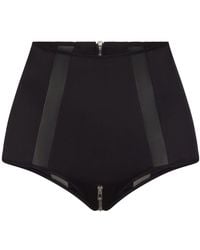 Lunatic Femme - Sweet Tooth Silk Panty With Two-Way Zipper - Lyst