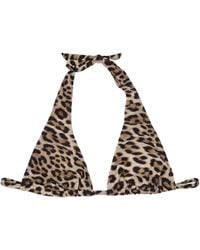 lords of harlech - Raquel Leopard Bikini Top - Lyst