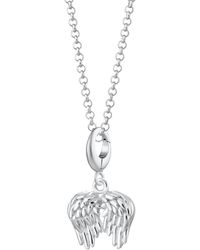Lily Charmed - Sterling Angel Wings Charm Necklace - Lyst