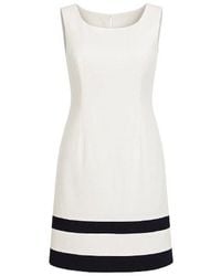 Conquista - Neutrals Stripe Detail Sleeveless Dress - Lyst