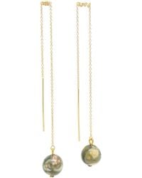 SALOME - Neutrals Lebialem Highland Threader Earrings - Lyst