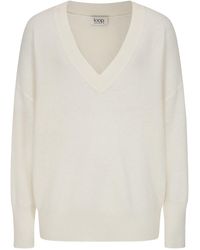 Loop Cashmere - Relaxed Lofty V Neck Sweater - Lyst