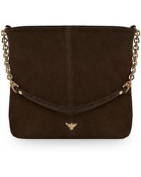 Apatchy London - The Izzie Chocolate Suede Bag - Lyst
