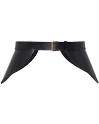 Haute Cuir - Ivy Peplum Leather Belt - Lyst