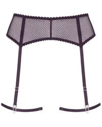 Daily Underwear - Garter Belt Plum - Lyst
