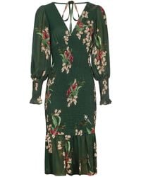 Urban Touch - Floral Print Bodycon Style Long Sleeve Dress _ - Lyst