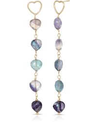 Heather Hawkins Jewelry - Crazy On You Linear Heart Drop Earrings - Lyst