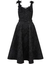 Sour Figs - Sculptural Floral Jacquard Midi Dress - Lyst