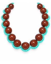Eyeconic by Samar Ajram - Vivian Terra Beaded Necklace - Lyst