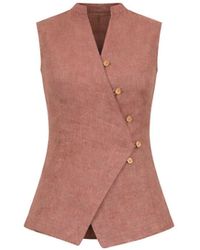 Lumina Eligma - The Isla Linen Vest Ensemble - Lyst