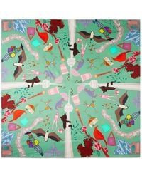 Soft Strokes Silk - Toronto Pure Silk Large Square Scarf - Lyst