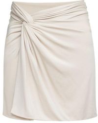 Audrey Vallens - Neutrals Bamboo Knot Skirt - Lyst