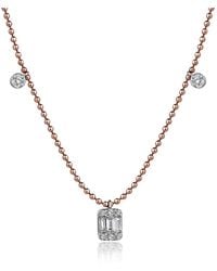 Reis Jewellery - Rose Baguette Cut Diamond Necklace - Lyst