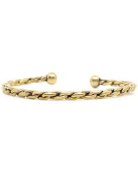 Shar Oke - Brass Twisted Cuff Bracelet - Lyst