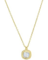 Auree - California Cushion Moonstone Necklace - Lyst